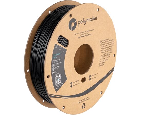 Пластик для 3D-принтера Polymaker TOUGH PLA 1,75mm 0,75kg BLACK (PA06001)