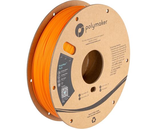 Пластик для 3D-принтера Polymaker TOUGH PLA 1,75mm 0,75kg ORANGE (PA06008)
