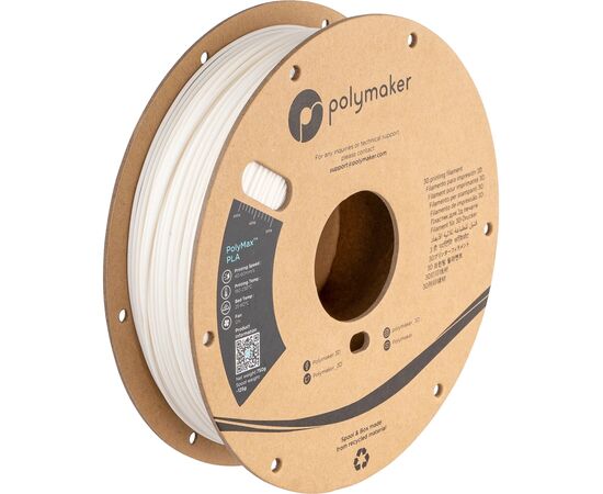 Пластик для 3D-принтера Polymaker TOUGH PLA 1,75mm 0,75kg WHITE (PA06002)