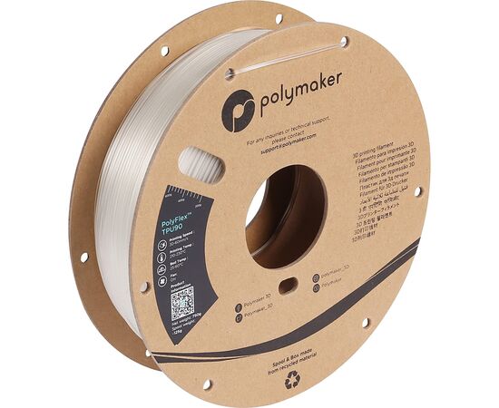 Пластик для 3D-принтера Polymaker TPU-90A 1,75mm 0,75kg CLEAR (PD02004)