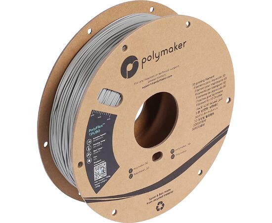 Пластик для 3D-принтера Polymaker TPU-90A 1,75mm 0,75kg GREY (PD02003)