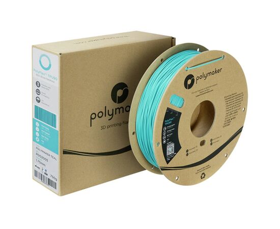 Пластик для 3D-принтера Polymaker TPU-90A 1,75mm 0,75kg TEAL (PD02005), изображение 2