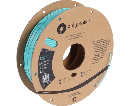 Пластик для 3D-принтера Polymaker TPU-90A 1,75mm 0,75kg TEAL (PD02005)