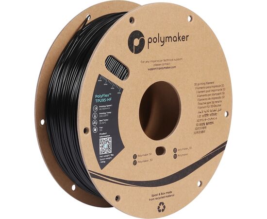 Пластик для 3D-принтера Polymaker TPU-95A HIGH SPEED 1,75mm 1kg BLACK (PD03001)