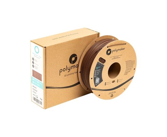 Пластик для 3D-принтера Polymaker PLA POLYLITE 1,75mm 1kg BROWN (PA02052), зображення 2