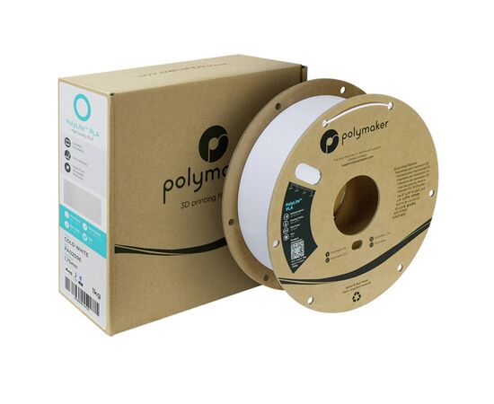 Пластик для 3D-принтера Polymaker PLA POLYLITE 1,75mm 1kg COLD WHITE (PA02096), изображение 2