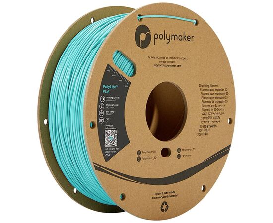 Пластик для 3D-принтера Polymaker PLA POLYLITE 1,75mm 1kg TEAL (PA02010)