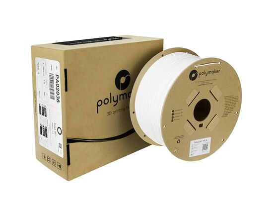 Пластик для 3D-принтера Polymaker PLA POLYLITE 1,75mm 3kg WHITE (PA02036), изображение 2