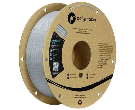 Пластик для 3D-принтера Polymaker PLA HIGH SPEED 1,75mm GREY 1kg (PA12003)