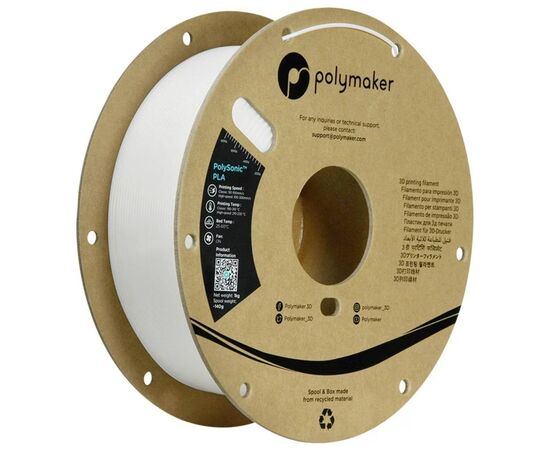 Пластик для 3D-принтера Polymaker PLA HIGH SPEED 1,75mm WHITE 1kg (PA12001)