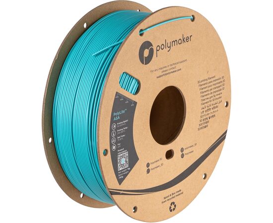 Пластик для 3D-принтера Polymaker ASA 1,75mm TEAL 1kg (PF01029)