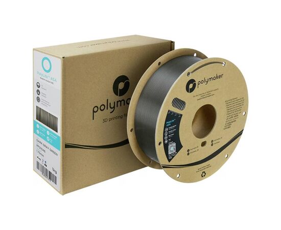 Пластик для 3D-принтера Polymaker ASA 1,75mm DARK Gray GREEN 1kg (PF01046), изображение 3