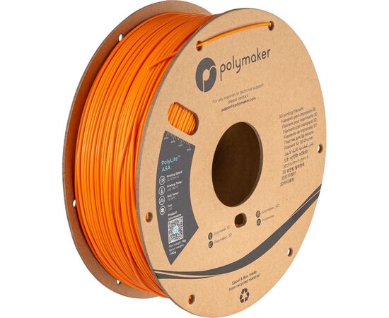 Пластик для 3D-принтера Polymaker ASA 1,75mm ORANGE 1kg (PF01007)