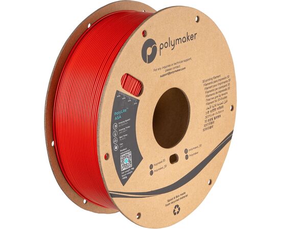 Пластик для 3D-принтера Polymaker ASA 1,75mm RED 1kg (PF01004)