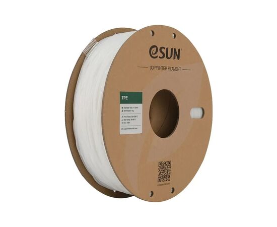 Пластик для 3D-принтера eSUN TPE-83A 1,75mm 1kg White (TPE-83A175W1Y1)