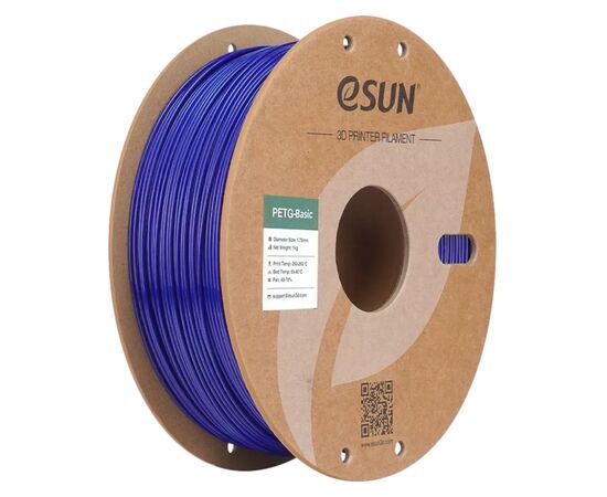 Пластик для 3D-принтера eSUN PETG BASIC 1,75mm 1kg BLUE (PETG-BASIC175U1P1)