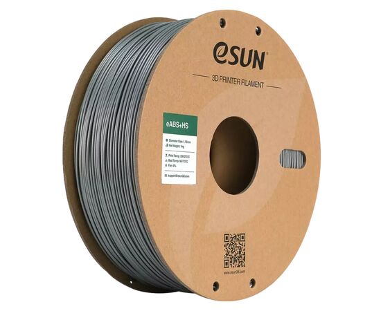 Пластик для 3D-принтера eSUN eABS-HIGH SPEED 1кг, 1.75мм, SILVER (EABS+HS-P175S1)