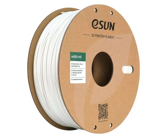 Пластик для 3D-принтера eSUN eABS-HIGH SPEED 1кг, 1.75мм, WHITE (EABS+HS-P175W1)