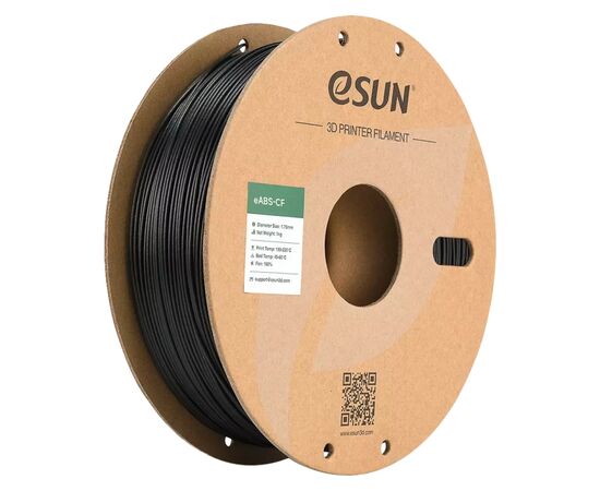 Пластик для 3D-принтера eSUN EABS-CF 1,75mm 1kg BLACK (EABS-CF-P175B1)