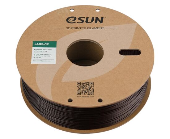 Пластик для 3D-принтера eSUN EABS-CF 1,75mm 1kg DARK RED (EABS-CF-P175AR1), зображення 2
