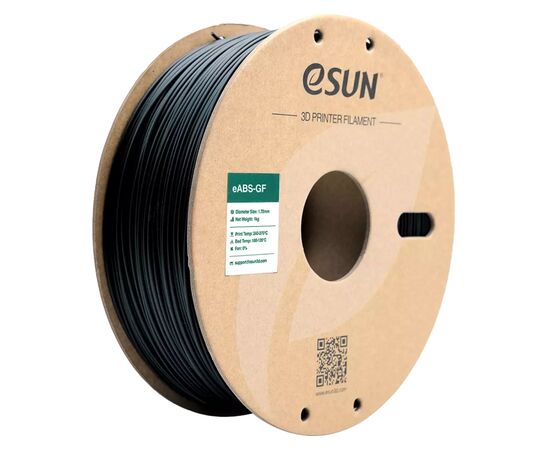 Пластик для 3D-принтера eSUN EABS-GF 1,75mm 1kg BLACK (EABS-GF-P175B1)