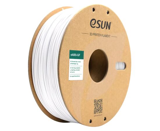 Пластик для 3D-принтера eSUN EABS-GF 1,75mm 1kg WHITE COLD (EABS-GF-P175CW1)
