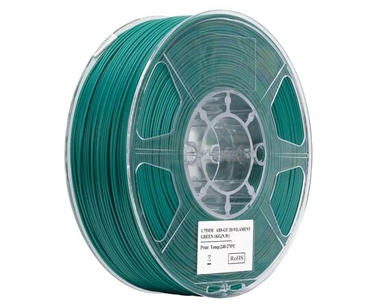 Пластик для 3D-принтера eSUN EABS-GF 1,75mm 1kg GREEN (EABS-GF-P175G1)