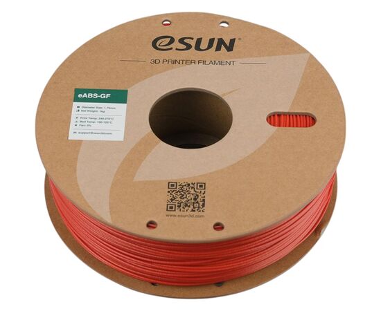 Пластик для 3D-принтера eSUN EABS-GF 1,75mm 1kg RED (EABS-GF-P175R1), зображення 4