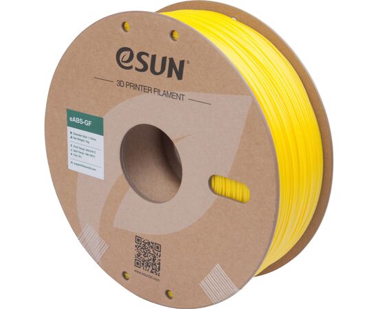 Пластик для 3D-принтера eSUN EABS-GF 1,75mm 1kg YELLOW (EABS-GF-P175Y1), зображення 2