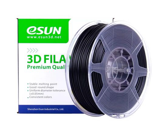 Пластик для 3D-принтера eSUN EABSMAX 1,75mm BLACK 1kg (ABS-FR175B1P1)