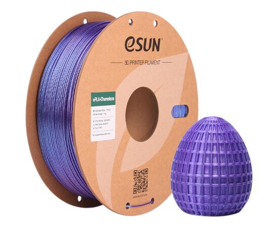 Пластик для 3D-принтера eSUN ePLA Chameleon 1,75mm 1kg NEBULA PURPLE (EPLA-CHAMELEON-P175NP1), изображение 2
