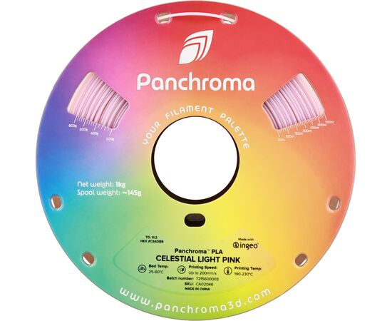Пластик для 3D-принтера Polymaker PLA PANCHROMA CELESTIAL 1,75mm 1kg LIGHT PINK (CA02046), изображение 2