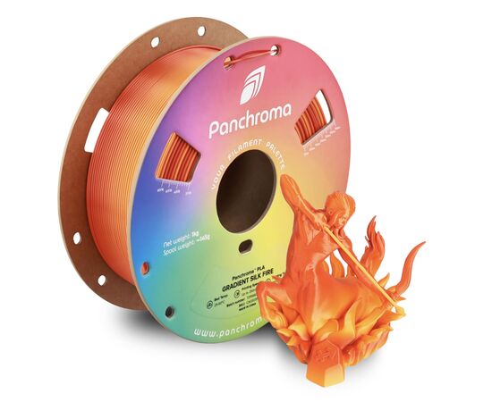 Пластик для 3D-принтера Polymaker PLA PANCHROMA GRADIENT 1,75mm 1kg SILK FIRE (CA03035), изображение 5