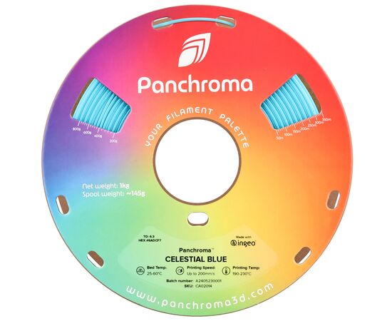 Пластик для 3D-принтера Polymaker PLA PANCHROMA CELESTIAL 1,75mm 1kg BLUE (CA02014), изображение 2