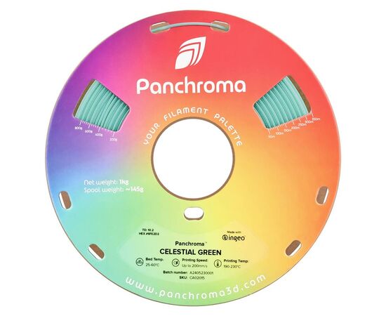 Пластик для 3D-принтера Polymaker PLA PANCHROMA CELESTIAL 1,75mm 1kg GREEN (CA02015), изображение 2