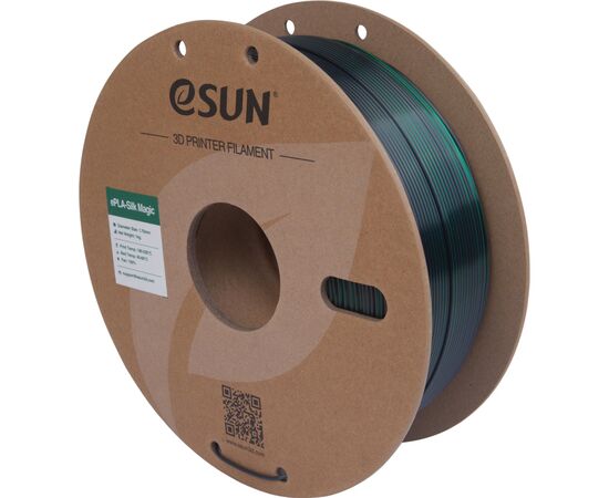 Пластик для 3D-принтера eSUN ePLA-Silk Magic 1кг, 1.75мм, Black Green (EPLA-SILKMAGIC-P175BG1), зображення 2