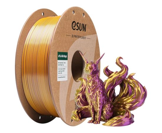 Пластик для 3D-принтера eSUN ePLA-Silk Magic 1кг, 1.75мм, Purple Gold (EPLA-SILKMAGIC-P175PJ1), зображення 5