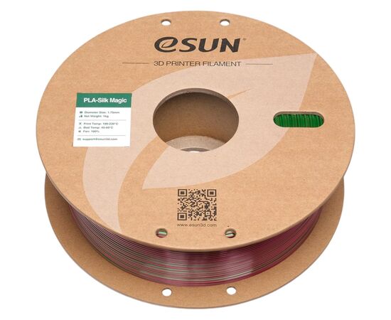 Пластик для 3D-принтера eSUN ePLA-Silk Magic 1кг, 1.75мм, Red Green (EPLA-SILKMAGIC-P175RG1), зображення 3