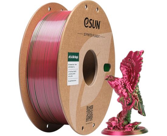 Пластик для 3D-принтера eSUN ePLA-Silk Magic 1кг, 1.75мм, Red Green (EPLA-SILKMAGIC-P175RG1), зображення 5