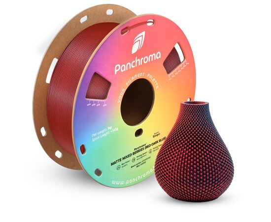 Пластик для 3D-принтера Polymaker PLA PANCHROMA DUAL MATTE 1,75mm 1kg MIXED BERRIES (CA04048), изображение 2