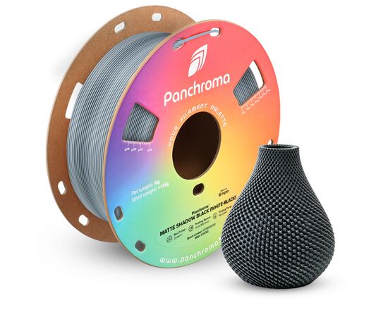 Пластик для 3D-принтера Polymaker PLA PANCHROMA DUAL MATTE 1,75mm 1kg SHADOW BLACK (CA04049), изображение 2