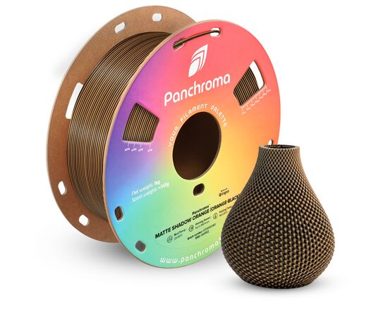 Пластик для 3D-принтера Polymaker PLA PANCHROMA DUAL MATTE 1,75mm 1kg SHADOW ORANGE (CA04050), изображение 2