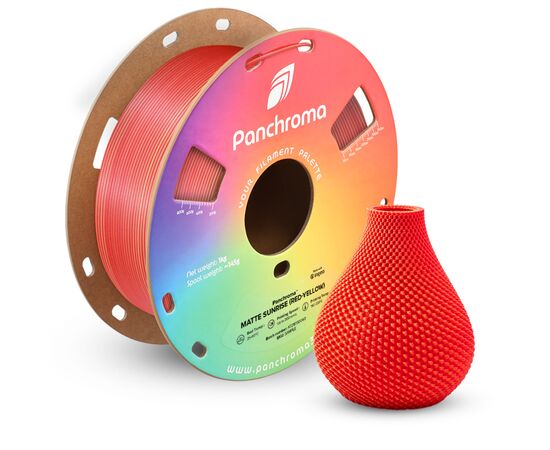 Пластик для 3D-принтера Polymaker PLA PANCHROMA DUAL MATTE 1,75mm 1kg SUNRISE (CA04052), изображение 2