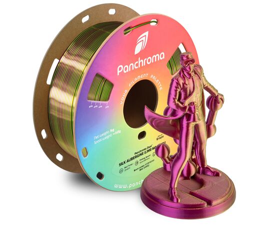 Пластик для 3D-принтера Polymaker PLA PANCHROMA DUAL SILK 1,75mm 1kg Lime-Magenta (CA03022), изображение 2