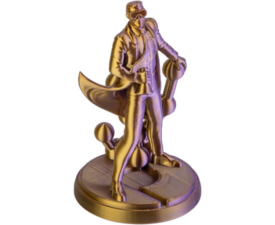 Пластик для 3D-принтера Polymaker PLA PANCHROMA DUAL SILK 1,75mm 1kg Gold-Purple (CA03029), изображение 3