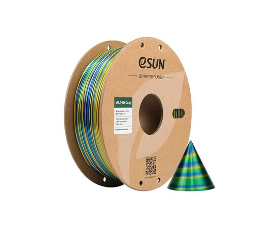 Пластик для 3D-принтера eSUN ePLA-SILK Candy 1,75mm 1kg GOLDBLUEGREEN (EPLA-SILK CANDY175JUG1)