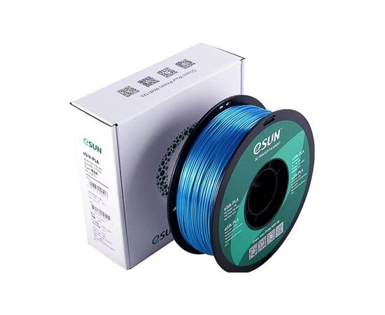Пластик для 3D-принтера eSUN ePLA-Silk 1,75mm 1kg CYAN (EPLA-SILK-P175CY1), зображення 2