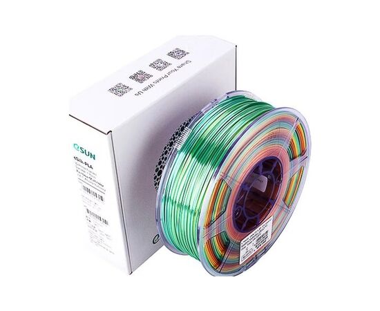 Пластик для 3D-принтера eSUN ePLA-Silk 1,75mm 1kg RAINBOW (EPLA-SILK175RB1), зображення 2