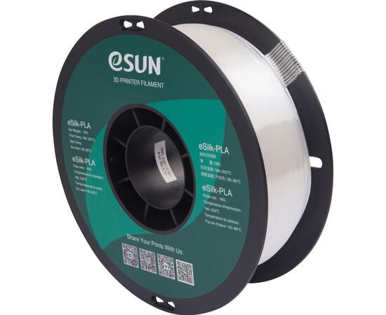 Пластик для 3D-принтера eSUN ePLA-Silk 1,75mm 1kg WHITE (EPLA-SILK-P175W1)