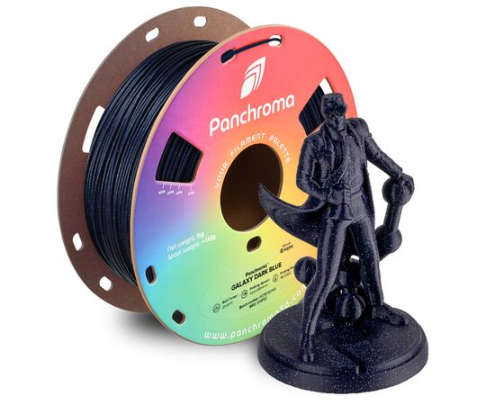 Пластик для 3D-принтера Polymaker PLA PANCHROMA GALAXY 1,75mm 1kg DARK BLUE (CA02025), изображение 2